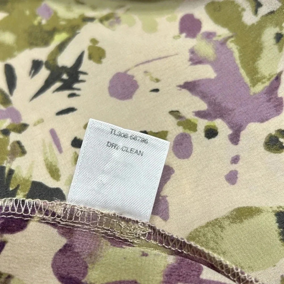 PENDLETON silk floral oversized blouse,size 6 ( Ptp 19”) med/Large  Y2K   EC - Picture 11 of 12